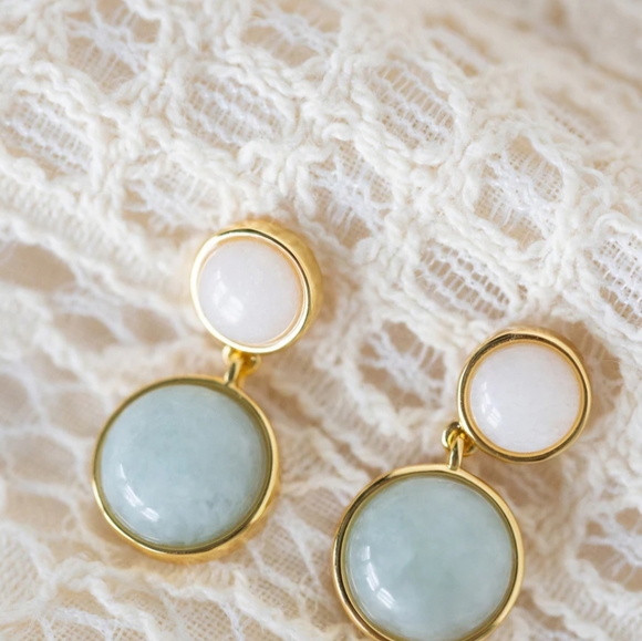 Mogano x Jillian Harris Jade Earrings - Picture 2 of 6
